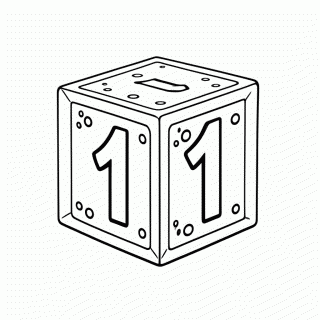 Número 11 para colorir