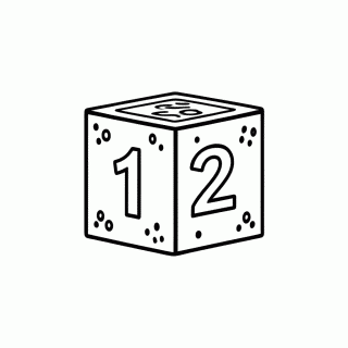 Número 12 para colorir