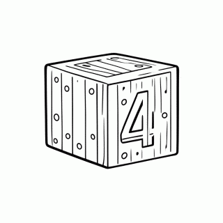 Número 14 para colorir