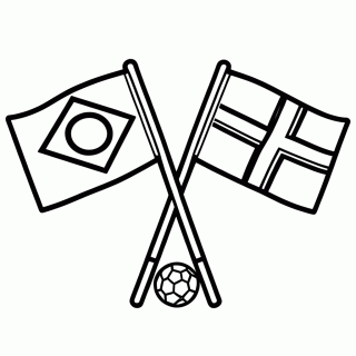 Brasil x Noruega (Oitavas) para Colorir para colorir