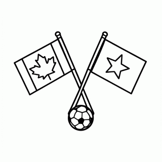 Canadá x Marrocos (Oitavas) para Colorir para colorir
