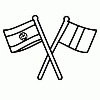 Paraguai x França (Oitavas) para Colorir para colorir