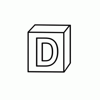 D de Dado para colorir
