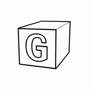 G de Gato para colorir