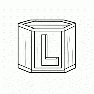 L de Leao para colorir