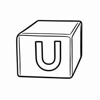 U de Uva para colorir