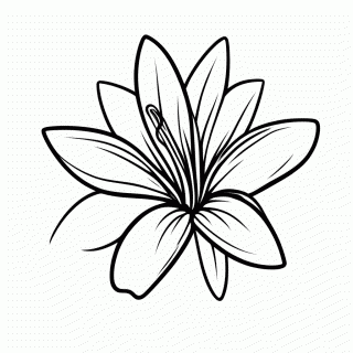 Flor De Pascoa para colorir