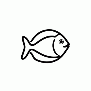 Peixe Cristao para colorir