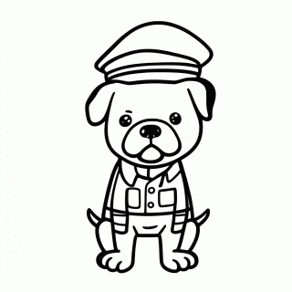 Rubble Buldogue Construcao para colorir