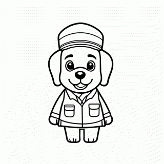 Ryder Lider — Patrulha Canina para Colorir