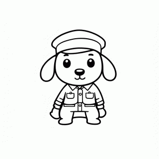 Tracker Selva — Patrulha Canina para Colorir