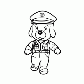 Viatura Policial Chase para colorir