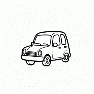Carro Vermelho Da Familia para colorir