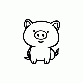 Familia Pig Completa — Peppa Pig para Colorir