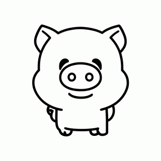 Papai Pig para colorir