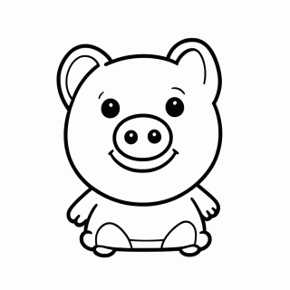 Peppa No Parque — Peppa Pig para Colorir