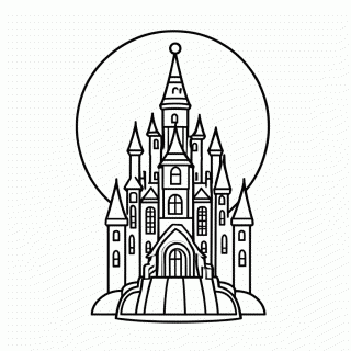 Castelo Ra Tim Bum para colorir