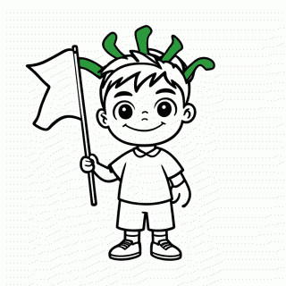 Cebolinha para colorir