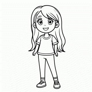 Tina para colorir