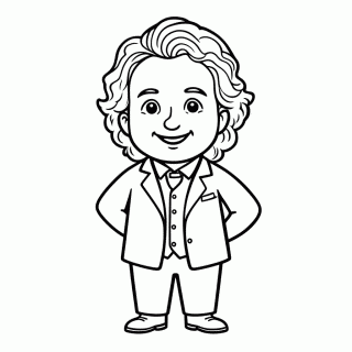 Ludwig van Beethoven — Compositor para colorir