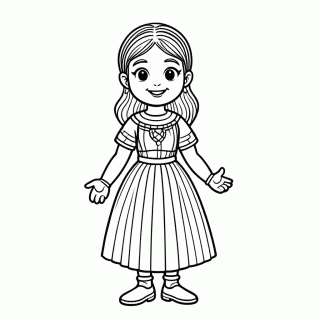 Cleópatra — Rainha do Egito para colorir