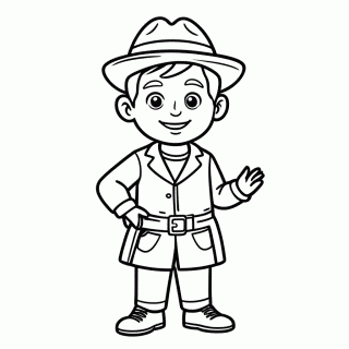 Cristóvão Colombo — Navegador para colorir