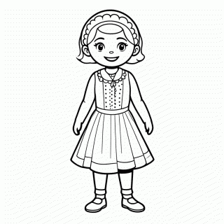 Frida Kahlo — Pintora Mexicana — Personagens Históricos para Colorir