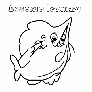 Pescaria — Anzol para colorir