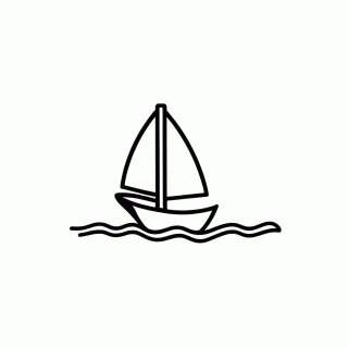 Barco a Vela — Piratas para Colorir