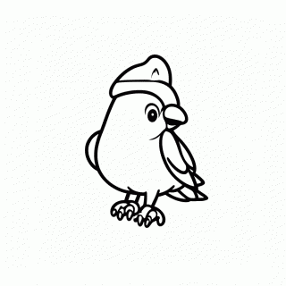 Papagaio Pirata para colorir