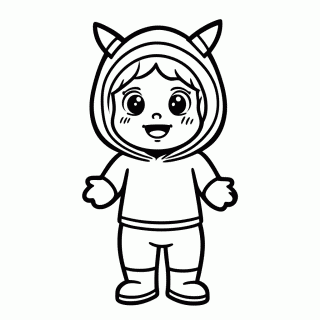 Boo para colorir