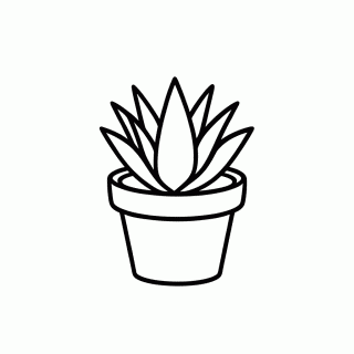 Aloe Vera para colorir
