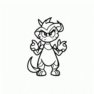 Palkia Espaco para colorir
