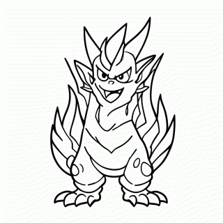 Reshiram Verdade para colorir