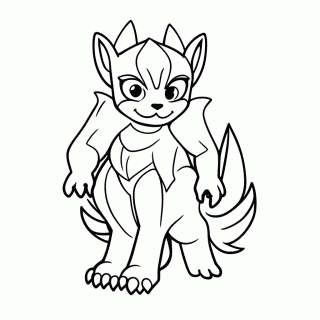 Suicune Aurora — Pokémon Lendários para Colorir