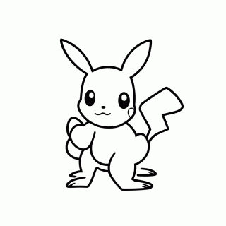 Pikachu Com Pokebola para colorir
