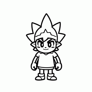 Ash Ketchum — Treinadores Pokémon para Colorir