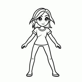 Serena Kalos — Treinadores Pokémon para Colorir