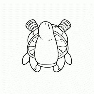 Blastoise para colorir