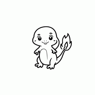Charmander para colorir