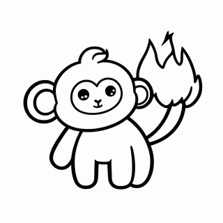 Chimchar para colorir