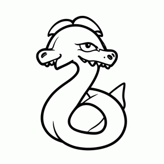 Gyarados para colorir