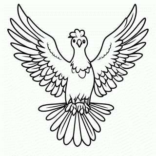 Ho-oh para colorir