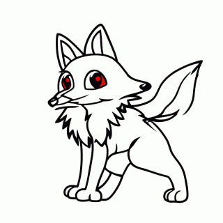 Lucario para colorir