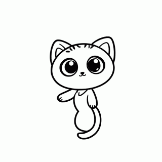 Mew para colorir