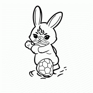 Scorbunny para colorir