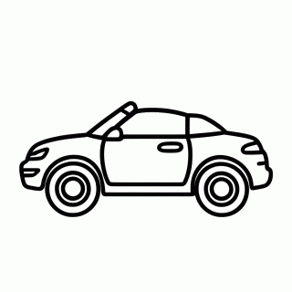 Carro Polly para colorir