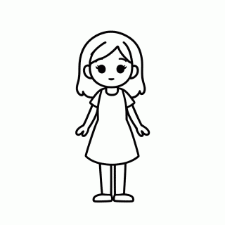 Crissy Amiga para colorir