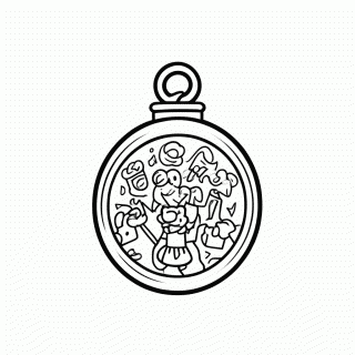 Locket Festa para colorir