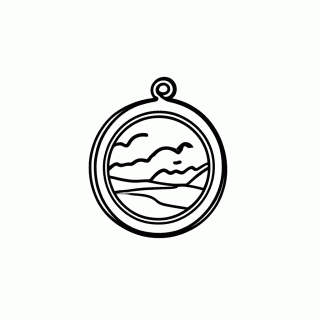 Locket Praia para colorir